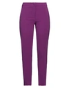 Sartoria 74 Woman Pants Purple Size 8 Polyester