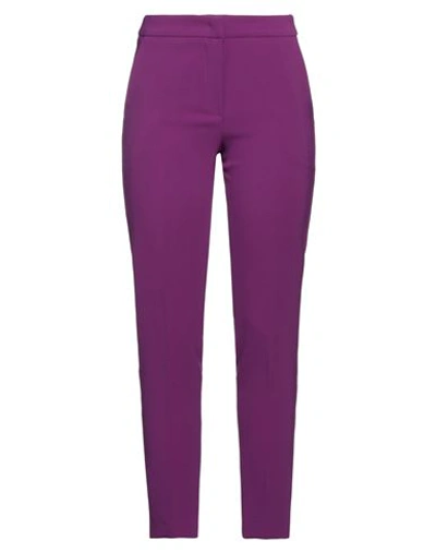 Sartoria 74 Woman Pants Purple Size 8 Polyester