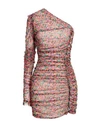 Msgm Woman Mini Dress Red Size 4 Polyamide, Elastane In Red
