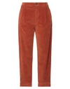The.nim The. Nim Woman Pants Rust Size 24 Cotton, Lyocell, Elastane In Red