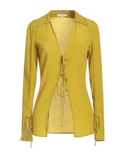 Patrizia Pepe Woman Blouse Acid Green Size 10 Silk