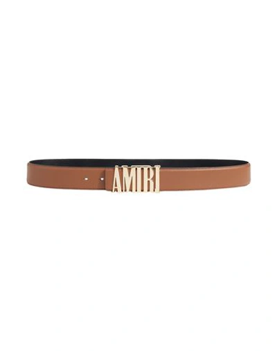 Amiri Man Belt Brown Size 34 Leather