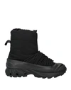 Burberry Man Ankle Boots Black Size 10 Textile Fibers In Black
