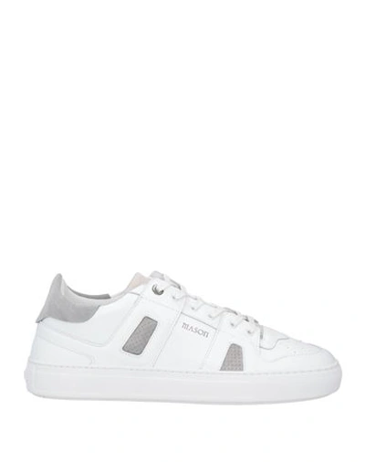 Mason Garments Man Sneakers White Size 12 Soft Leather