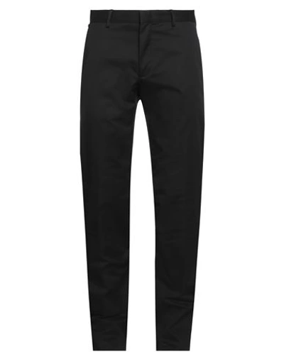 Zegna Man Pants Black Size 34 Cotton, Elastane In Black