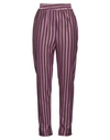 Le Streghe Woman Pants Mauve Size M Polyester, Cotton In Purple