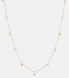Octavia Elizabeth Micro Nesting Gem 18kt Gold Necklace With Diamonds In Gold