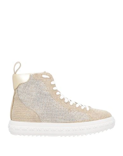 Michael Michael Kors Woman Sneakers Platinum Size 7.5 Polyester, Terylene, Lurex In Grey