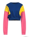 Dsquared2 Woman Sweatshirt Bright Blue Size L Cotton, Elastane In Blue