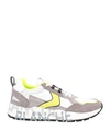 Voile Blanche Man Sneakers Grey Size 9 Soft Leather, Nylon