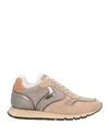 Voile Blanche Woman Sneakers Camel Size 8 Shearling, Textile Fibers In Beige