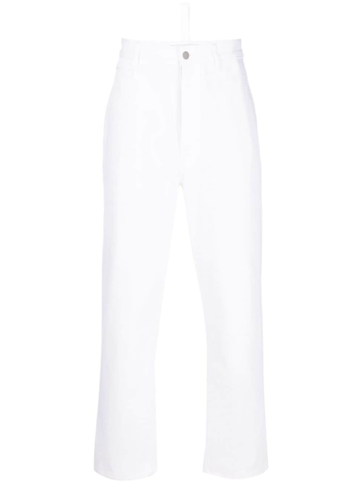 Studio Nicholson White Bill Jeans In Optic White