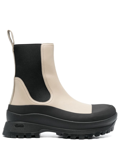 Stella Mccartney Slip-on Ankle Boots In Beige