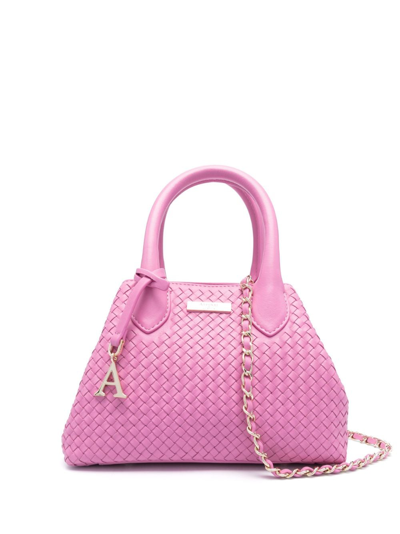 Aspinal Of London Mini Paris Leather Tote Bag In Pink