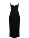 Paris Georgia Sweatheart-neck Maxi Dress In Black