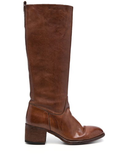 Officine Creative Denver 116 60mm High Boots In Brown