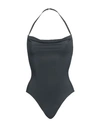 Saint Laurent Woman One-piece Swimsuit Black Size M Textile Fibers