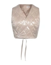 Brunello Cucinelli Woman Top Beige Size L Acetate, Silk, Polyester In Beige