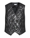 Brunello Cucinelli Woman Vest Steel Grey Size M Polyester, Wool In Grey