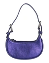 By Far Woman Handbag Purple Size - Soft Leather In Blue