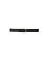 Ben Taverniti Unravel Project Woman Belt Black Size 43 Soft Leather In Black