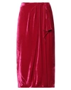 Hanami D'or Woman Midi Skirt Fuchsia Size 4 Viscose, Silk In Pink