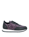 Giuseppe Zanotti Woman Sneakers Plum Size 8 Soft Leather In Purple
