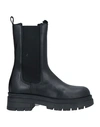 Brawn's Woman Ankle Boots Black Size 8 Textile Fibers In Black