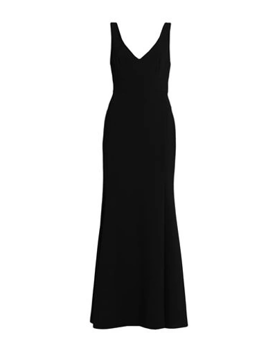 Clips Woman Maxi Dress Black Size 2 Polyester, Elastane