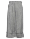 Brand Unique Woman Pants Black Size 1 Viscose, Linen In Black