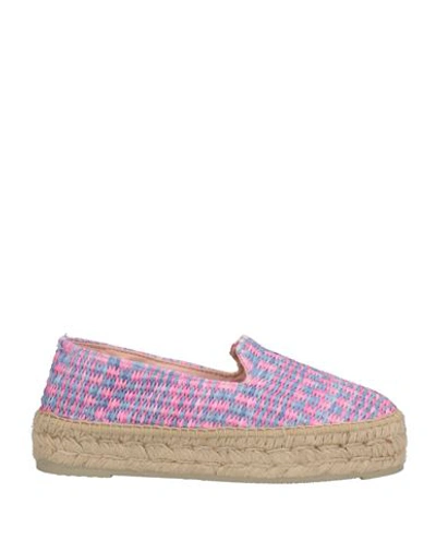 Manebi Manebí Woman Espadrilles Pink Size 8 Textile Fibers