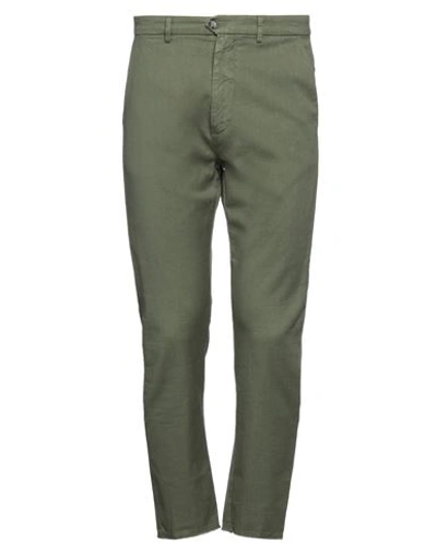 Pence Man Pants Military Green Size 30 Cotton, Linen, Elastane