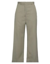 Acne Studios Woman Pants Sage Green Size 6 Polyester, Wool