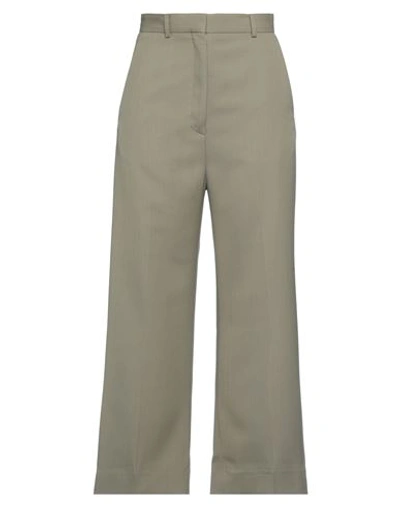 Acne Studios Woman Pants Sage Green Size 6 Polyester, Wool In Sage Green