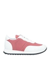 Giuseppe Zanotti Woman Sneakers Brick Red Size 12 Soft Leather In Red