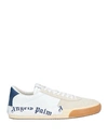PALM ANGELS PALM ANGELS MAN SNEAKERS BEIGE SIZE 7 SOFT LEATHER