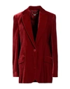 Stella Mccartney Woman Blazer Red Size 4-6 Viscose, Cupro