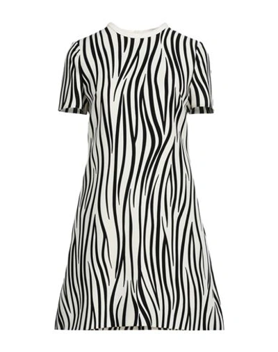 Valentino Garavani Woman Mini Dress Ivory Size 8 Virgin Wool, Silk In White