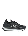 Ea7 Man Sneakers Black Size 11 Textile Fibers