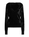 Sapio Woman Sweater Black Size 6 Viscose, Polyamide, Polyurethane