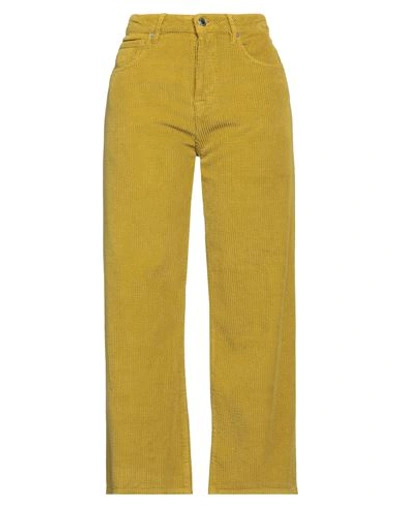 Chapter One True Nyc® Chapter One True Nyc Woman Pants Mustard Size 29 Cotton In Yellow