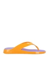 Melissa Woman Toe Strap Sandals Mandarin Size 10 Pvc - Polyvinyl Chloride