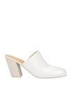 MARSÈLL MARSÈLL WOMAN MULES & CLOGS IVORY SIZE 8 CALFSKIN