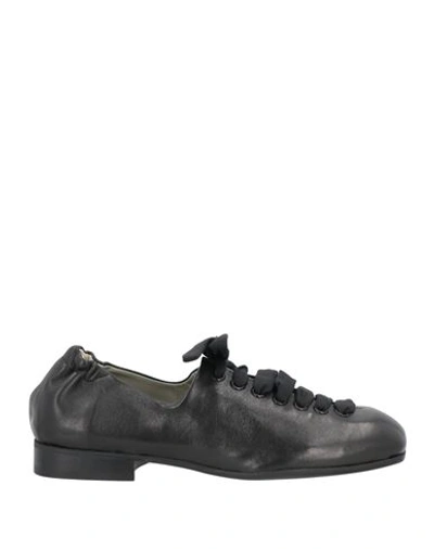 Ixos Woman Lace-up Shoes Black Size 5 Soft Leather