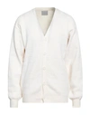 Vtmnts Man Cardigan Ivory Size Xl Merino Wool In White