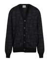 Vtmnts Man Cardigan Black Size Xl Merino Wool
