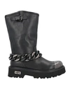 Cult Woman Ankle Boots Black Size 10 Soft Leather In Black