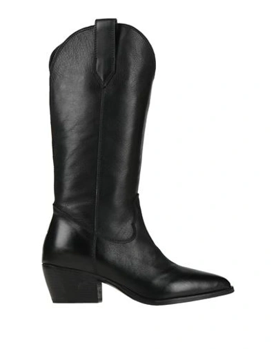 Moma Woman Knee Boots Black Size 11 Calfskin