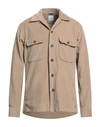 Xacus Man Shirt Beige Size Xl Cotton In Beige