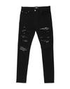 Amiri Man Jeans Black Size 34 Cotton, Elastomultiester, Elastane In Black
